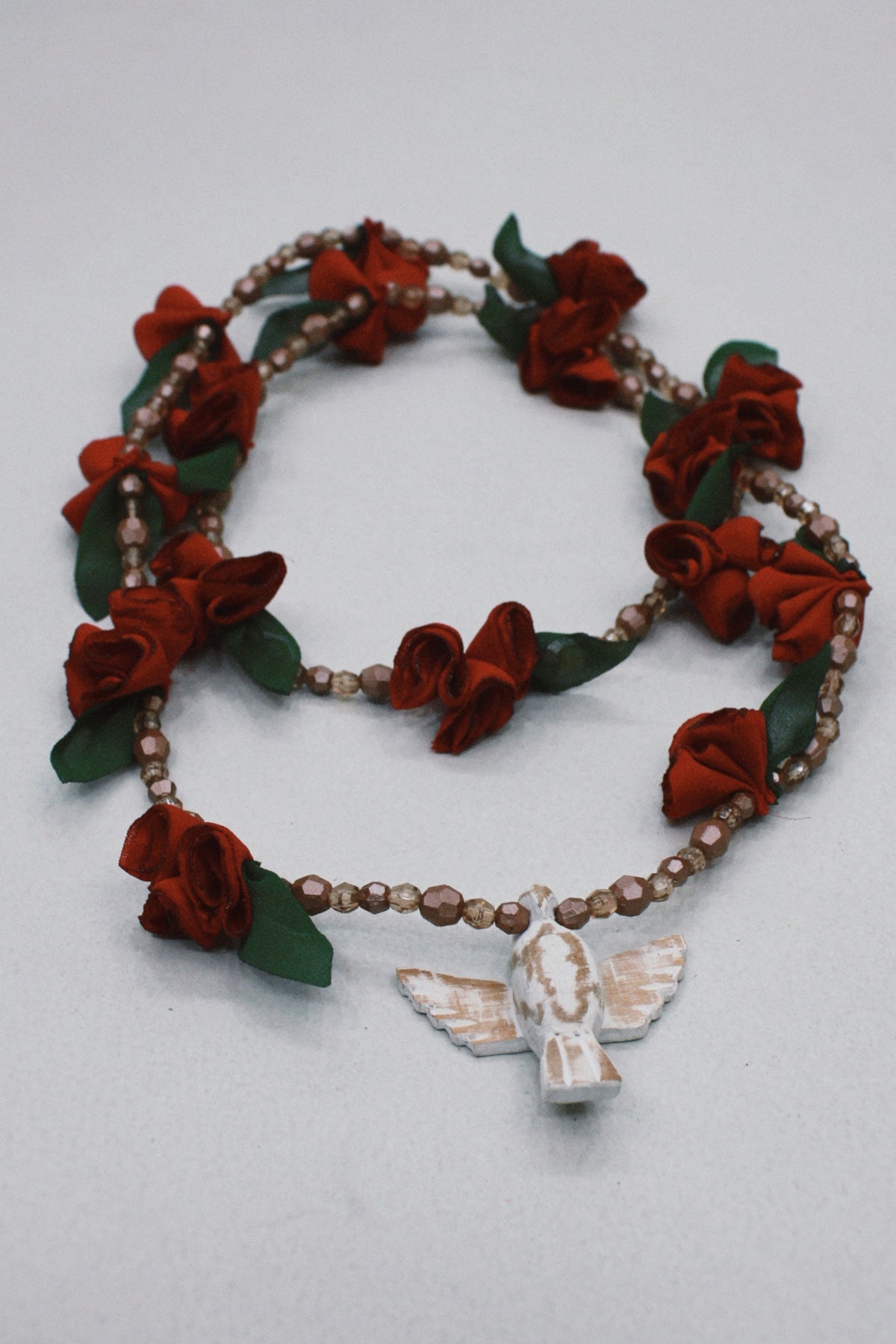 Colar Espírito Santo Flores Rosa Yacamim #500