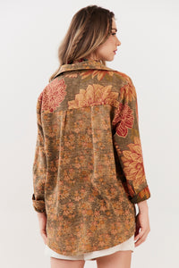 Camisa Tiradentes 100% Algodão Verde Estampado Yacamim R1