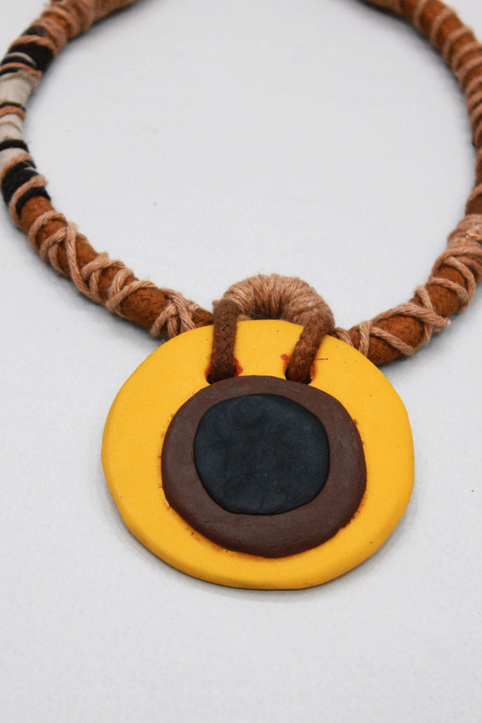 Colar Artesanal De Cordas Coloridas Yacamim #409