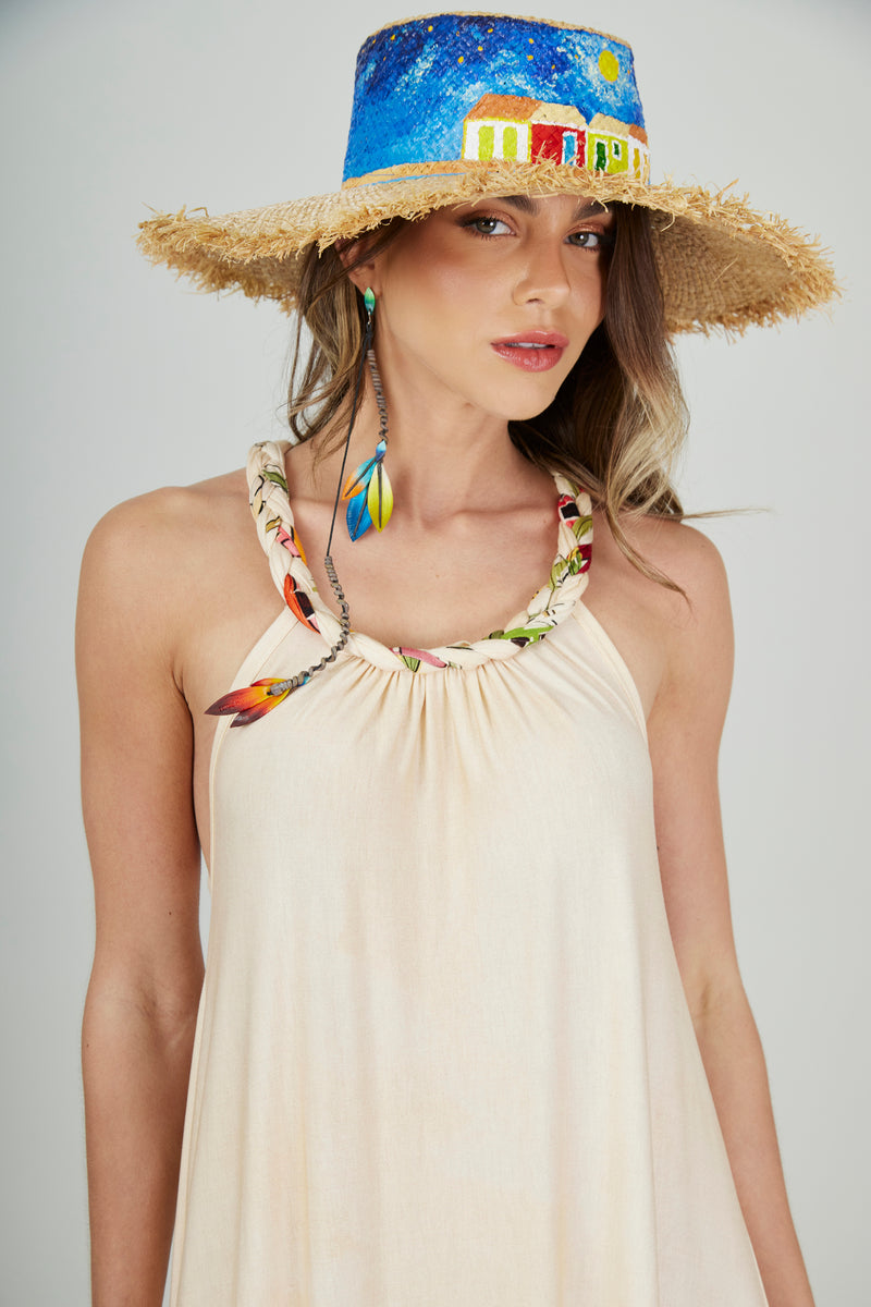 Chapéu De Palha Coleção Bahêa Yacamim #631