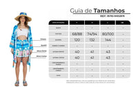Shorts Azul Estampado Coleção Bahêa Yacamim R5