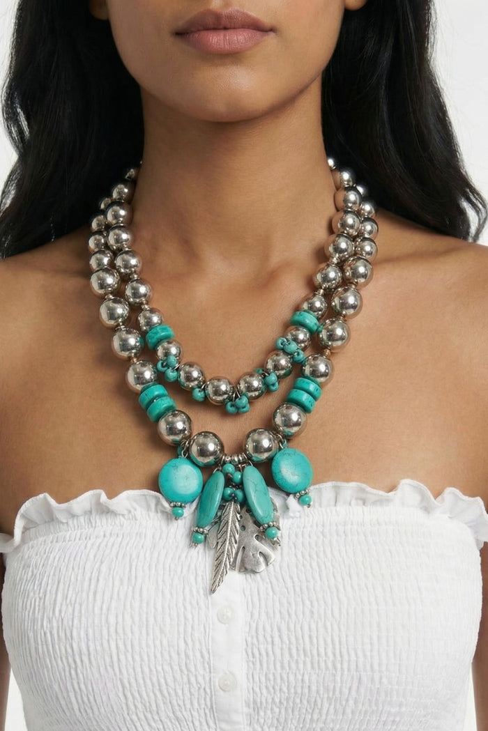 Colar De Esferas Metálicas Yacamim #815