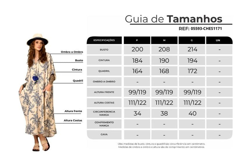 Chemise Longo Bege Estampa De Coqueiros Yacamim N8