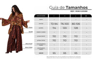 Calça Saruel Pantalona Marrom Estampado Yacamim I9