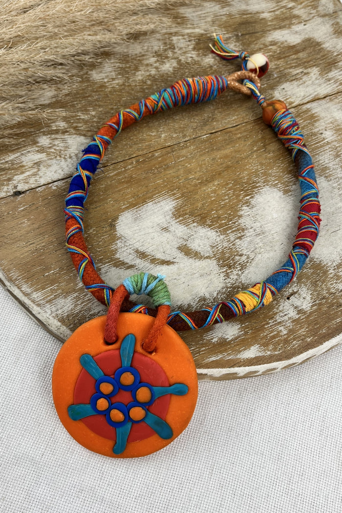 Colar Artesanal De Cordas Coloridas Yacamim #250