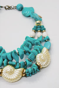 Colar Artesanal Com Pedras Verdes Yacamim #714