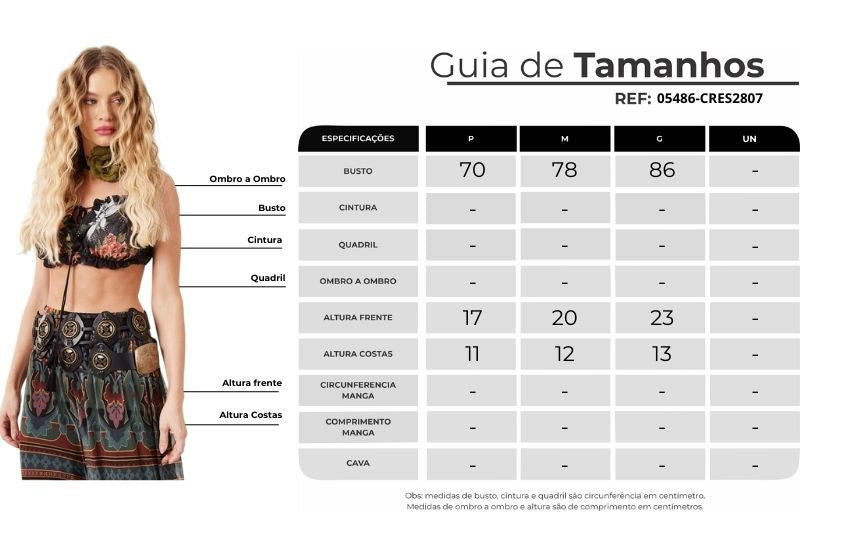 Top Cropped De Tule Com Alças Preto Estampado Yacamim A23