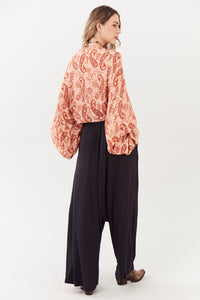 Calça Saruel Com Bolsos Preto Yacamim I10