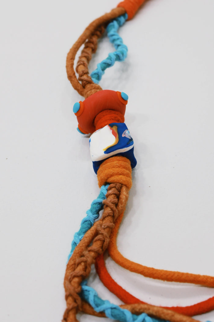 Colar Artesanal De Cordas Coloridas Yacamim #748