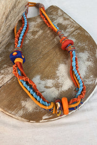 Colar Artesanal De Cordas Coloridas Yacamim #306