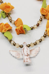 Colar Espírito Santo Flores Amarelas Yacamim #592