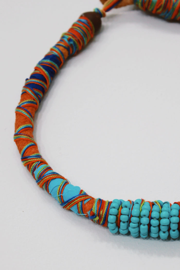 Colar Artesanal De Cordas Coloridas Yacamim #739