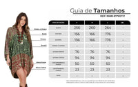 Bata Ampla Verde Patchwork Yacamim B11
