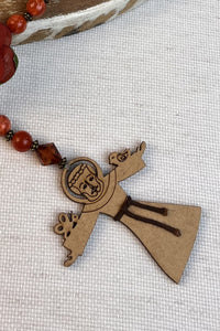 Colar Terço São Francisco De Assis Terracota Yacamim #296
