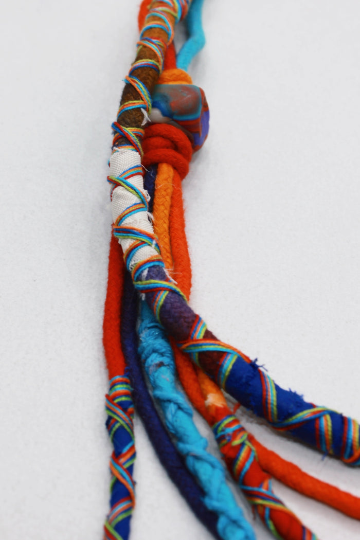 Colar Artesanal De Cordas Coloridas Yacamim #567