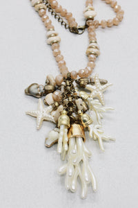 Colar Artesanal Com Mix De Pingentes Yacamim #629