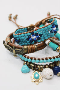 Kit De Pulseiras Com Mix De Pingentes Yacamim #705