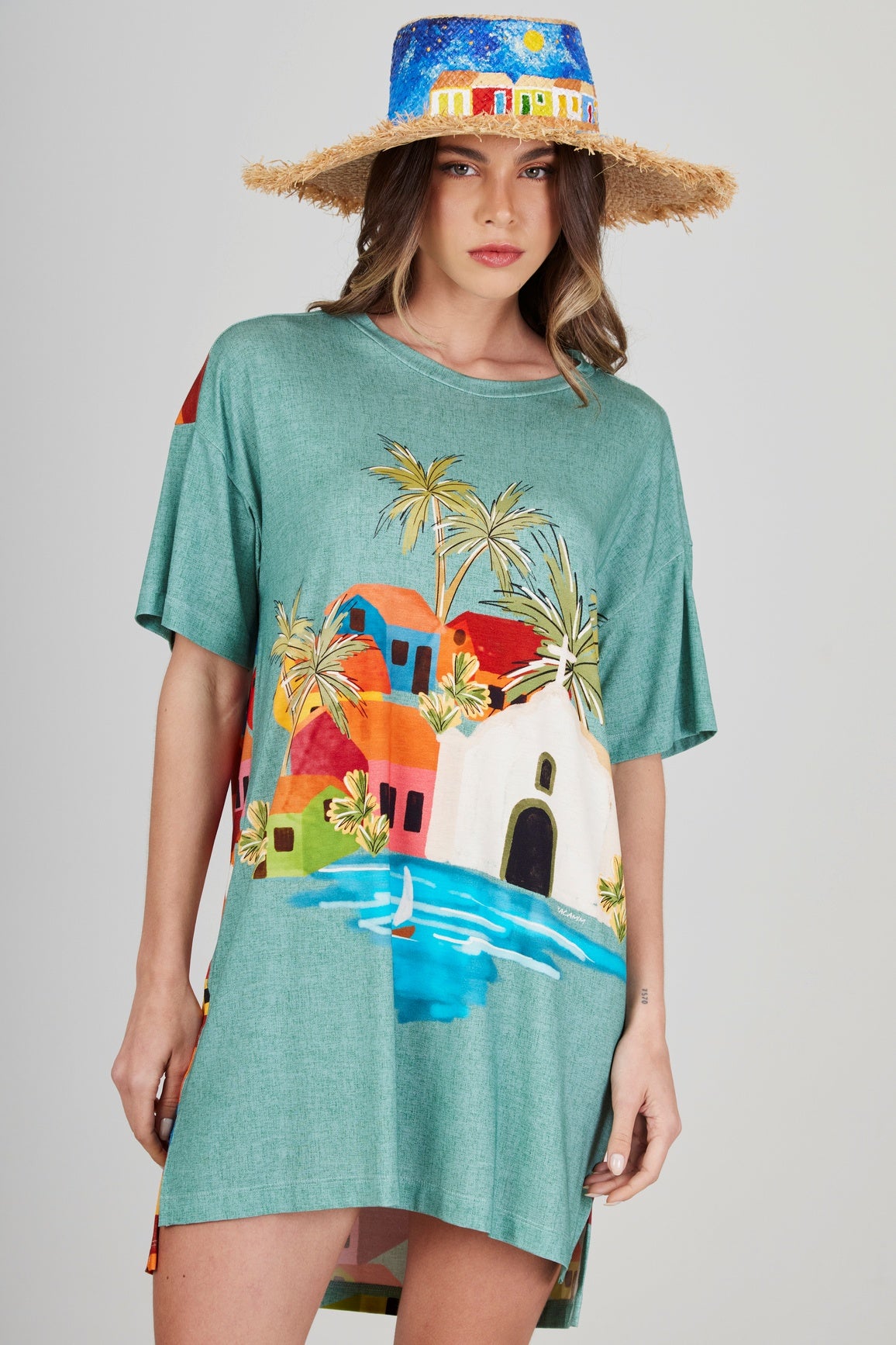 Camiseta I Wanna Go Back To Bahia Coleção Bahêa Yacamim Q3