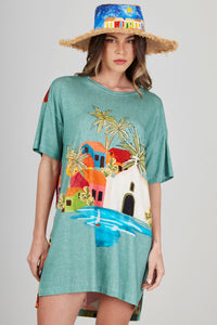 Camiseta I Wanna Go Back To Bahia Coleção Bahêa Yacamim Q3