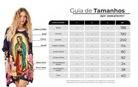 Bata Ampla Azul Royal Nossa Senhora De Guadalupe Yacamim B30