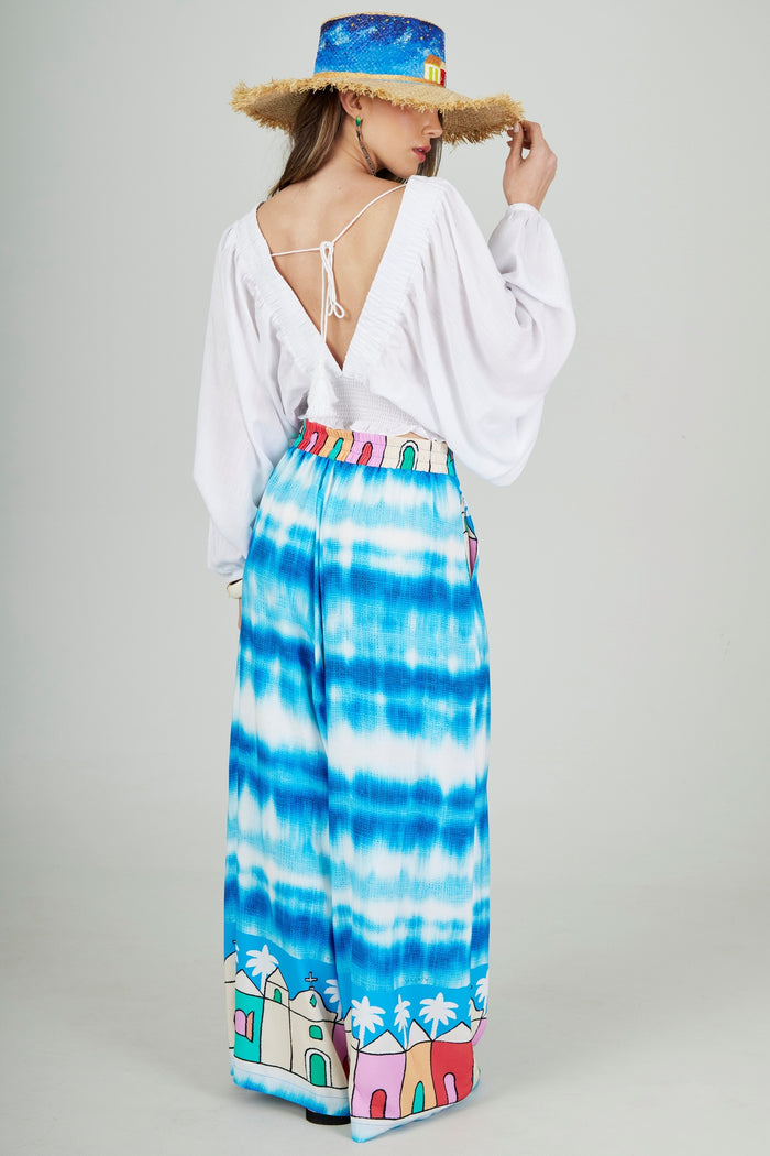 Calça Pantalona Saruel Oxente Coleção Bahêa Yacamim R3