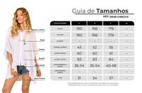 Camisa Ampla Broderie Com Mangas 3/4 Branca Yacamim