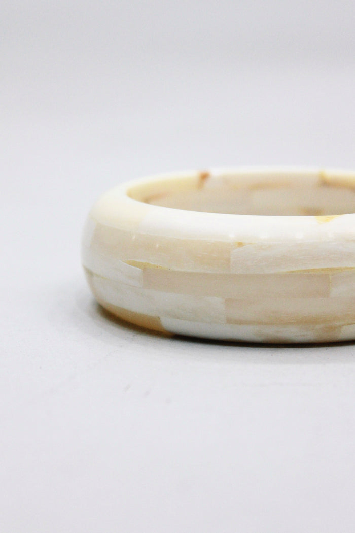 Pulseira Bracelete Redondo Bege Yacamim #452