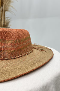 Chapéu De Palha Laranja Com Detalhes De Cordas Yacamim #198