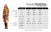 Bata Ampla Com Mangas 3/8 Estampa Exclusiva Indígena Yacamim B9