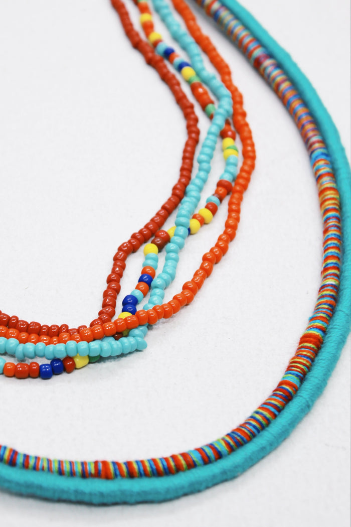 Colar Artesanal De Cordas Coloridas Yacamim #570