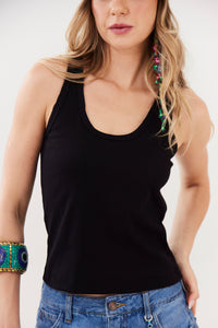 Regata Canelada Preta Yacamim A19