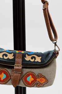 Bolsa Pochete De Lona Artesanal Yacamim #774