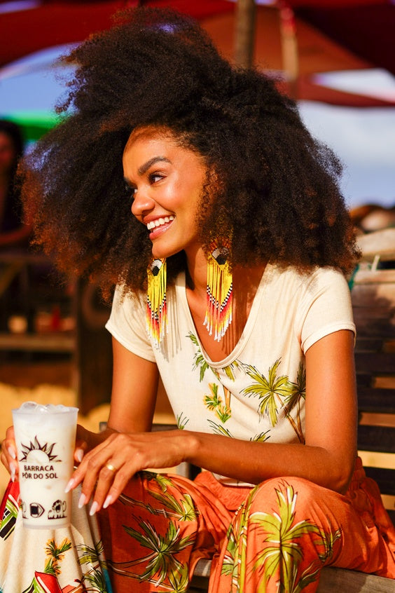 Blusa Cropped Bege Cocada Coleção Bahêa Yacamim Q2