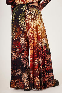 Calça Saruel Pantalona Estampa Digital De Batik Yacamim I10