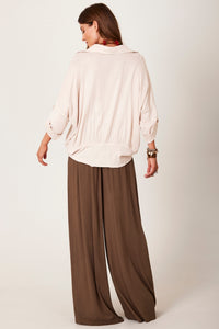 Calça Pantalona Verde Musgo Yacamim I10