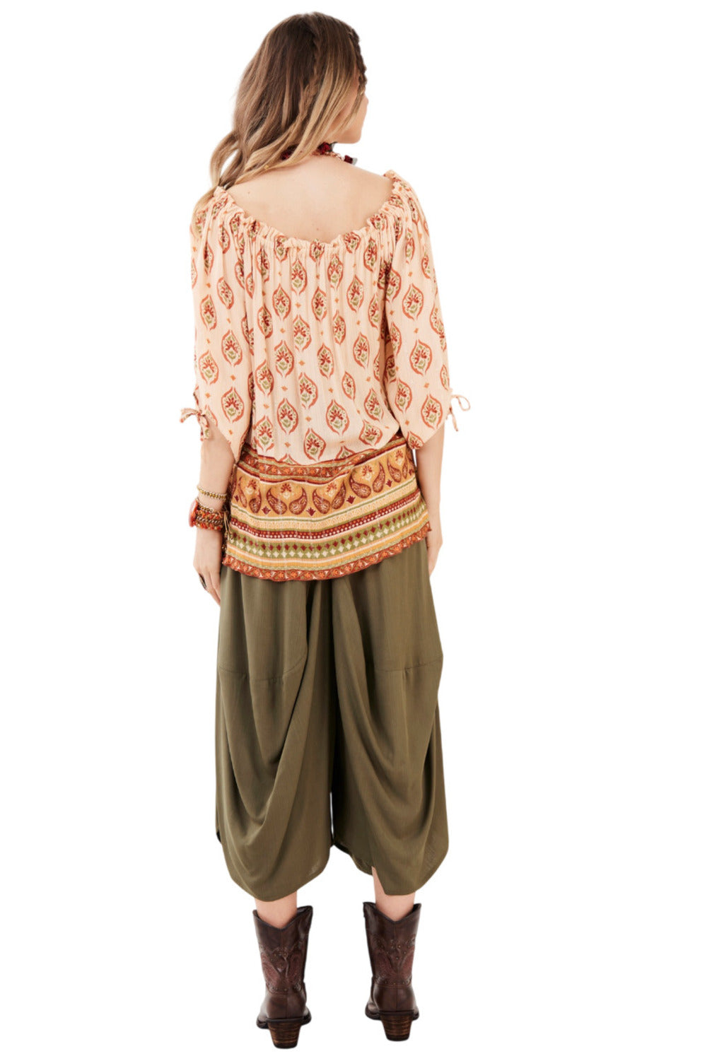 Calça Pantacourt Saruel Com Bolsões Verde Musgo Yacamim H5