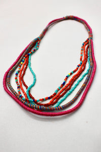 Colar Artesanal De Cordas Coloridas Yacamim #372