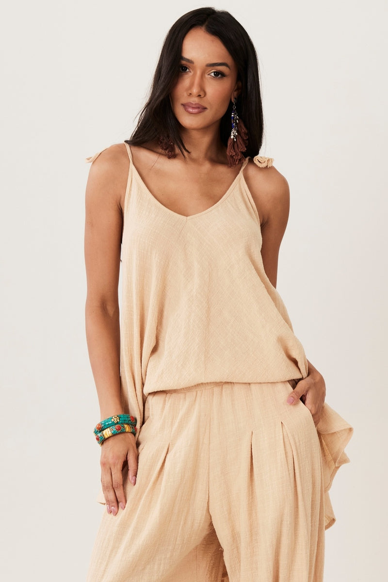 Bata Gaze Marrakesh Alças De Amarrar Bege Yacamim A29