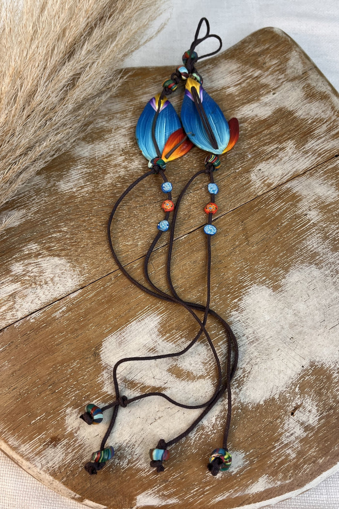 Sandálias Descalças De Fimo Artesanal Penas Yacamim #280