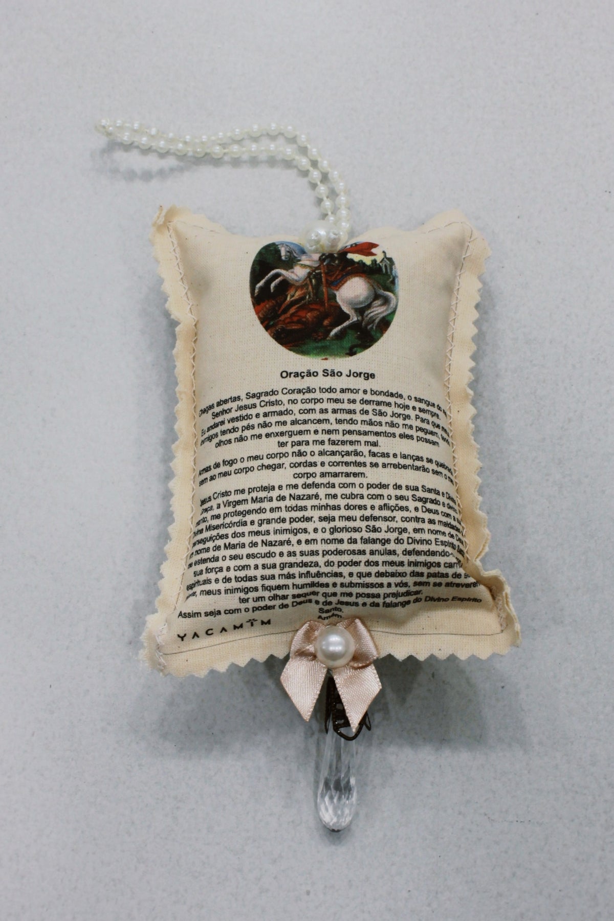 Almofadinha Perfumada Oração São Jorge Yacamim #619