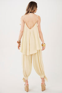 Calça Aladim Gaze Marrakesh Bege Yacamim A30