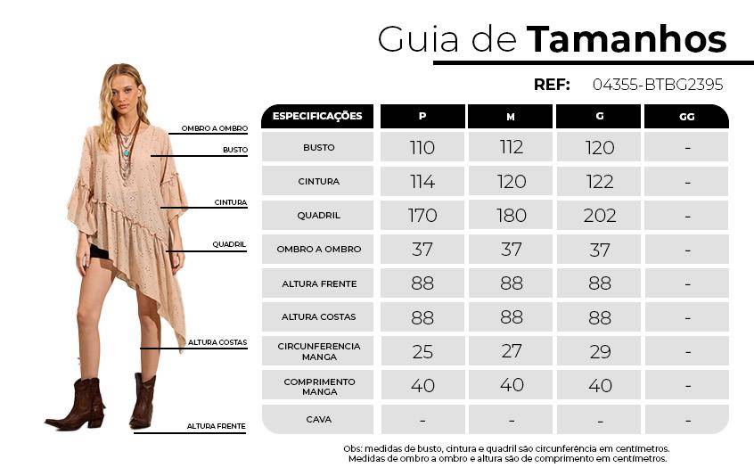 Bata Ampla Broderie Com Recorte Transversal Bege Yacamim B15