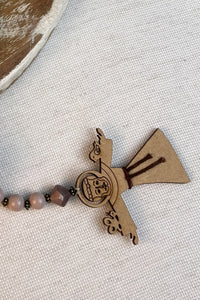 Colar Terço São Francisco De Assis Rosé Yacamim #294