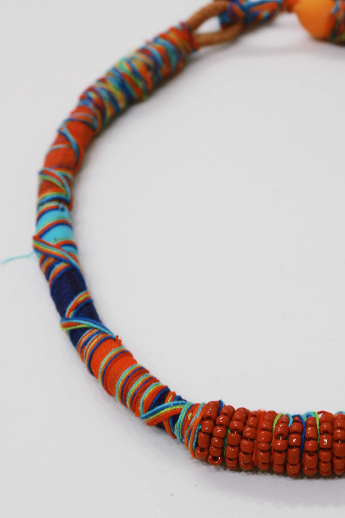 Colar Artesanal De Cordas Coloridas Yacamim #740