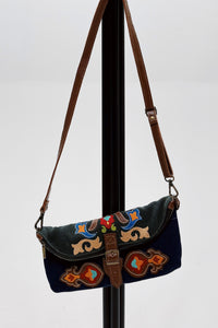 Bolsa Pochete De Lona Artesanal Yacamim #775