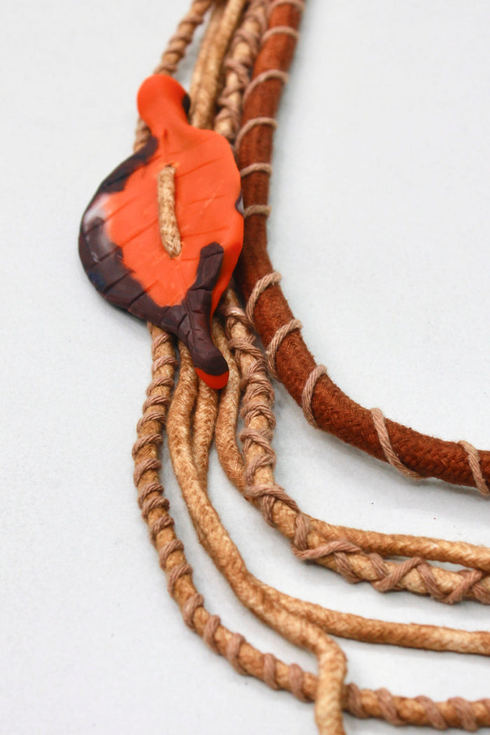 Colar Artesanal De Cordas Coloridas Yacamim #376