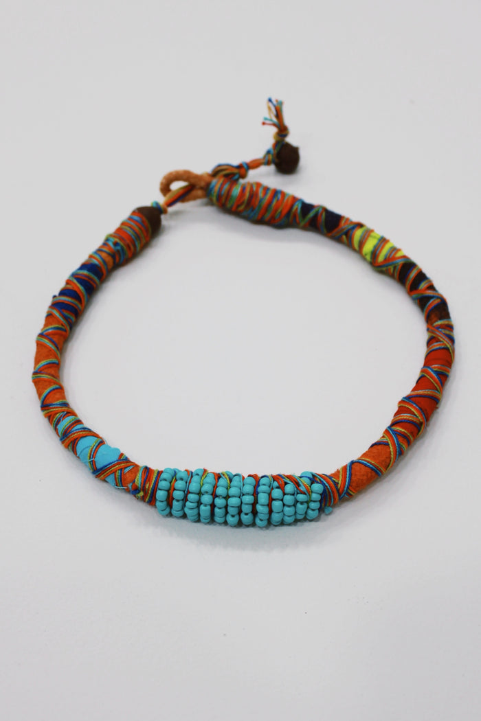 Colar Artesanal De Cordas Coloridas Yacamim #739