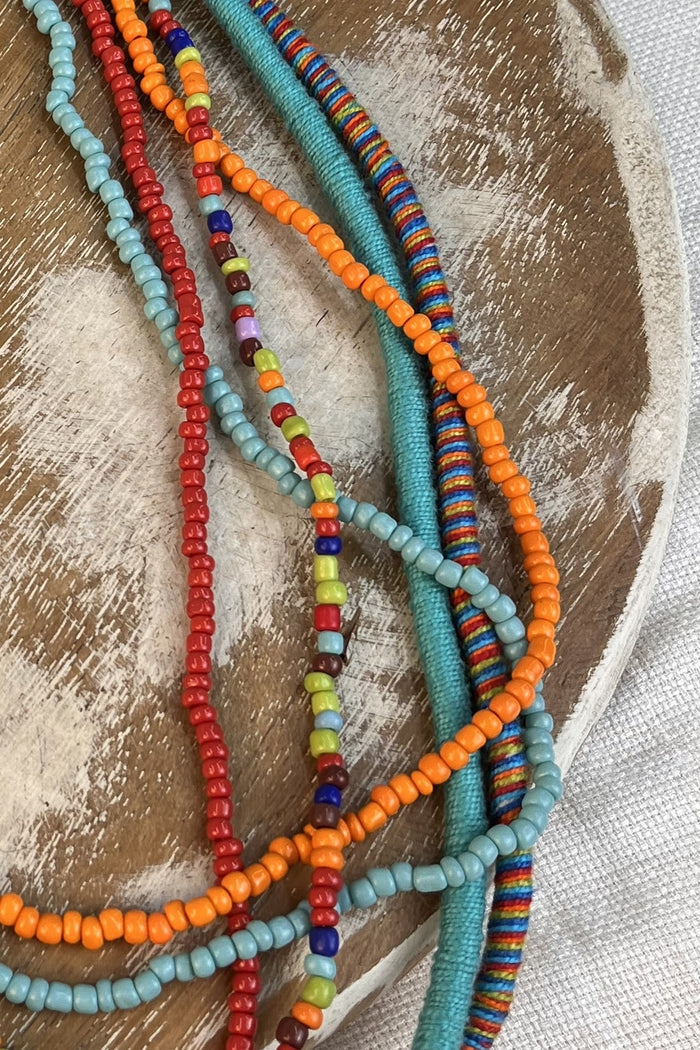 Colar Artesanal De Cordas Coloridas Yacamim #300