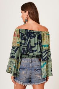 Bata Ciganinha Verde Patchwork Yacamim B6
