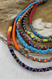 Colar Artesanal De Cordas Coloridas Yacamim #249